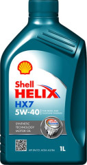 Синтетическое моторное масло SHELL HELIX HX7 5W40 1л