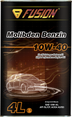 Полуcинтетическое моторное масло FUSION Molibden Benzin 10W-40 Metal 4л