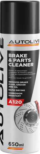 Очиститель тормозной системы AUTOLIVE A120 Brake And Parts Cleaner 650мл 12шт