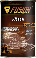 Минеральное моторное масло FUSION Diesel 15W-40 Metal 1л
