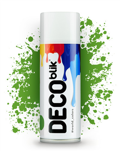 Аерозольна фарба Deco Blik RAL 6018 (жовто-зелений) 400 мл