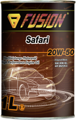 Минеральное моторное масло FUSION Safari 20W-50 Metal 1л