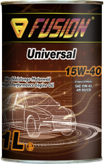 Минеральное моторное масло FUSION Universal 15W-40 Metal 1л