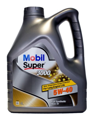 Синтетическое моторное масло MOBIL Super 3000 X1 5W-40 4л