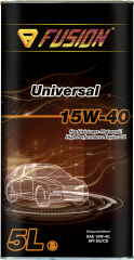 Минеральное моторное масло FUSION Universal 15W-40 Metal 5л