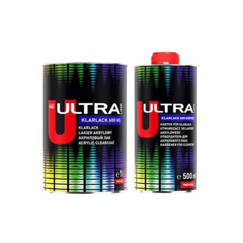 Лак акриловый 2в1 NOVOL ULTRA LINE 600 1л+0.5л