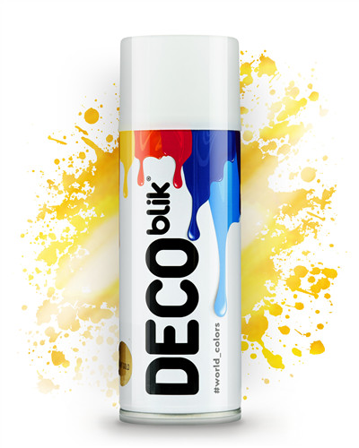 Аерозольна фарба Deco Blik RAL (золотий хром) 400 мл
