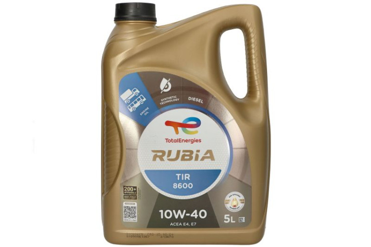 Моторна олива напівсинтетична Total Rubia TIR 8600 10W-40 5 л 