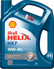 Полуcинтетическое моторное масло SHELL Helix HX7 10W-40 5л