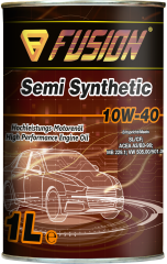 Полуcинтетическое моторное масло FUSION Semy Synthetic 10W-40 Metal 1л