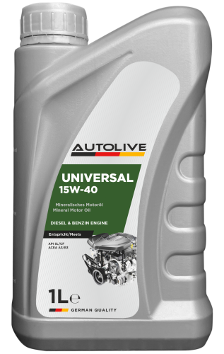 Минеральное моторное масло AUTOLIVE Universal 15W-40 1л