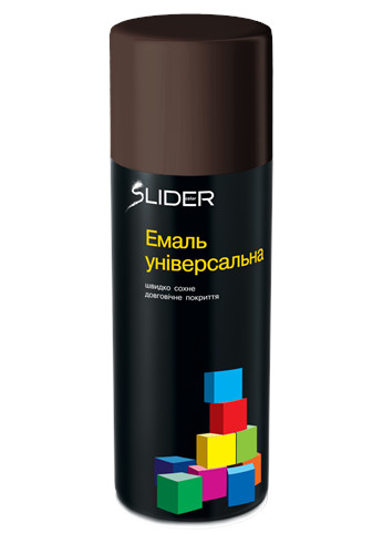 Фарба аерозольна SLIDER RAL 8017 темно-коричнева 400 мл