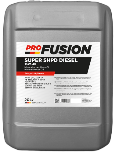 Мінеральна моторна олива PROFUSION Super SHPD Diesel 15W-40 20л