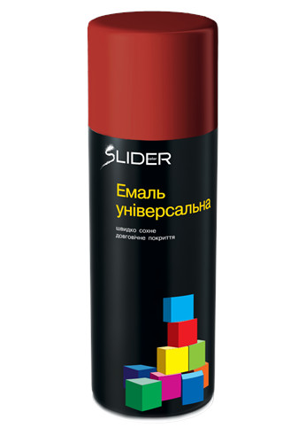 Фарба аерозольна SLIDER RAL 3002 темно-червона 400 мл