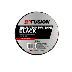 Ізоляційна ПВХ стрічка Profusion 130mic x 19mm x 25m BLACK