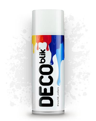 Аерозольна фарба Deco Blik RAL 9003 (білий сигнальний) 400 мл