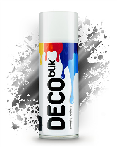 Аэрозольная краска Deco Blik (серебристый хром) 400 мл