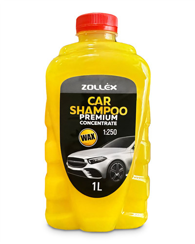 Автошампунь концентрат Zollex с воском Premium 1 л 