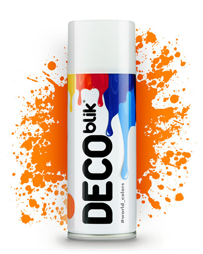Аерозольна фарба Deco Blik RAL 2000 (жовто‑помаранчевий) 400 мл
