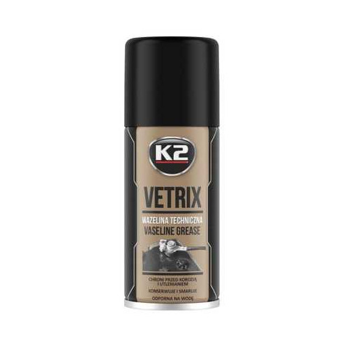Вазелиновая смазка-спрей для резины и пластика K2 Vetrix 140 мл