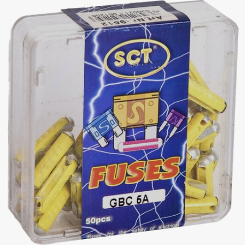 Запобіжники SCT 9512 GBC 5A набір 50шт