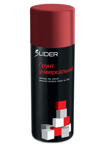 Грунт аэрозольный универсальный SLIDER красный 400 г