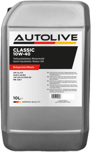 Напівсинтетична моторна олива AUTOLIVE Classic 10W-40 10л