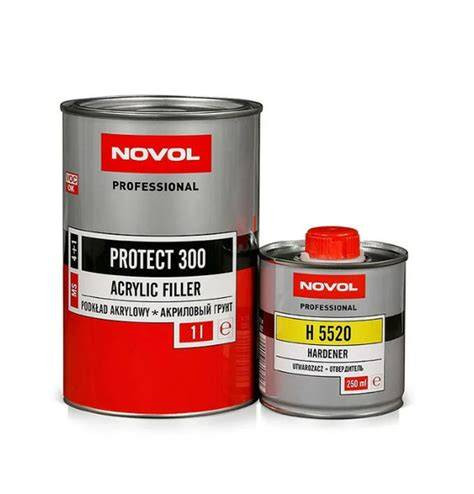 Грунт акриловый 2в1 NOVOL Protect 300 4:1 (Белый) 1л+0.25л