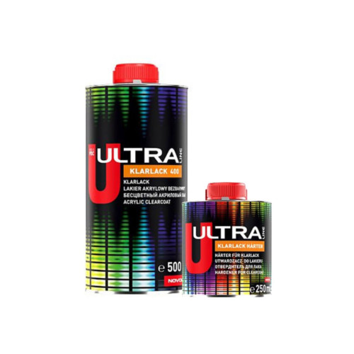 Лак акриловий 2в1 NOVOL ULTRA LINE 400 0.5л+0.25л