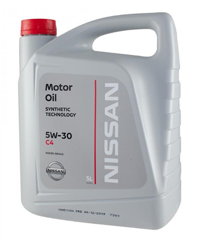 Синтетическое моторное масло NISSAN 5W-30 DPF 5л