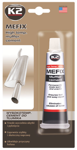 Герметик для монтажу та ремонту глушників K2 Mefix 140 г