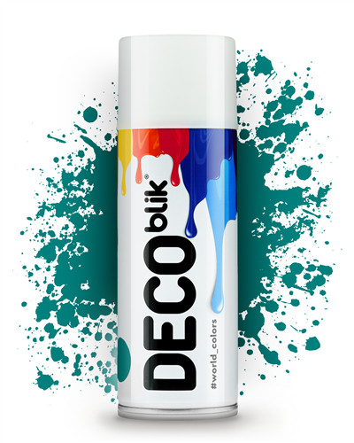 Аэрозольная краска Deco Blik RAL 5021 (голубая лагуна) 400 мл