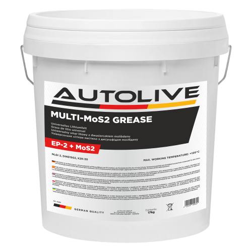 Мастило з молібденом AUTOLIVE EP-2 Multi-MoS2 Grease 17кг